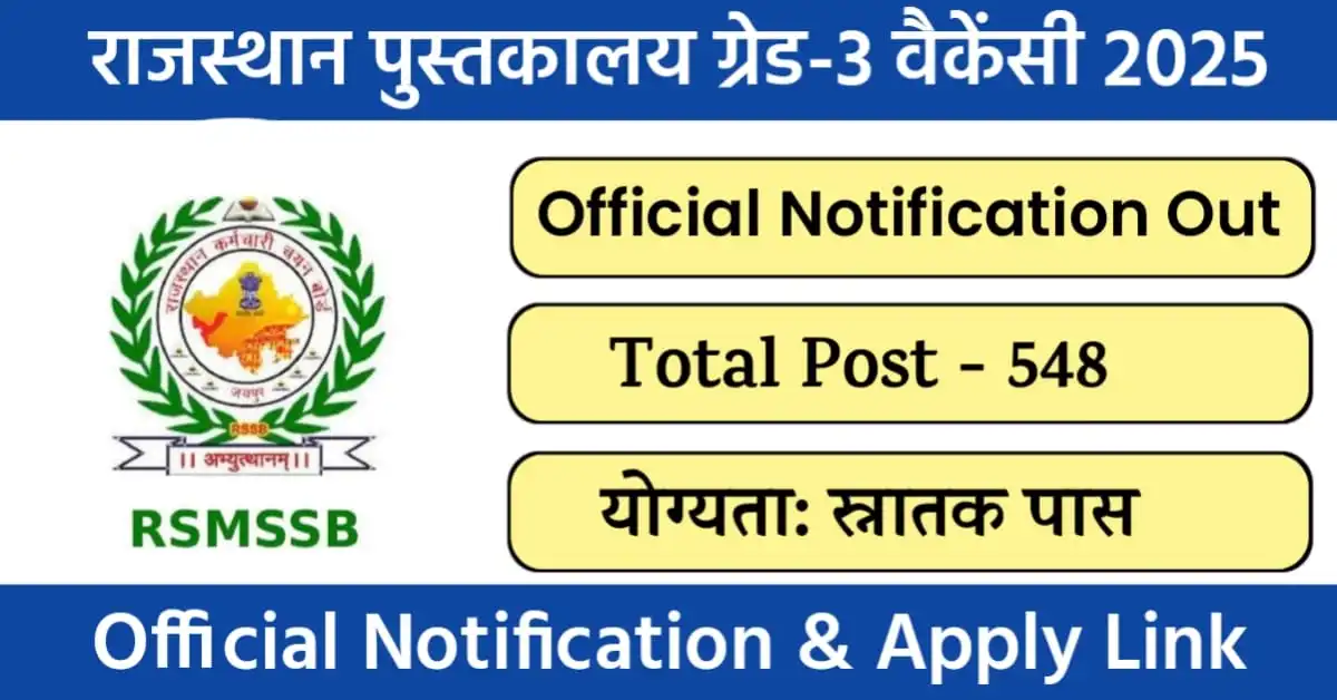 Rajasthan Librarian Recruiment 2025